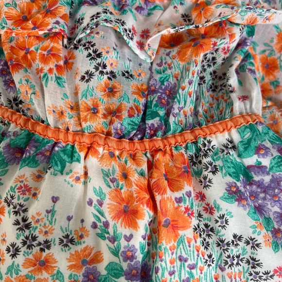 Pretty floral maxi dress, with top ruffle detail. - Picture 2 of 2